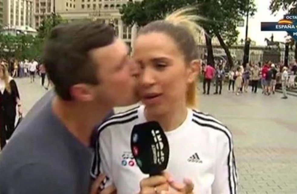 Una periodista española sufrió acoso sexual en plena nota desde Rusia 2018