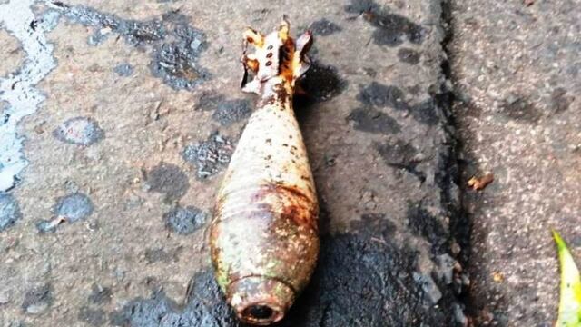 Hallaron un proyectil de mortero en Posadas