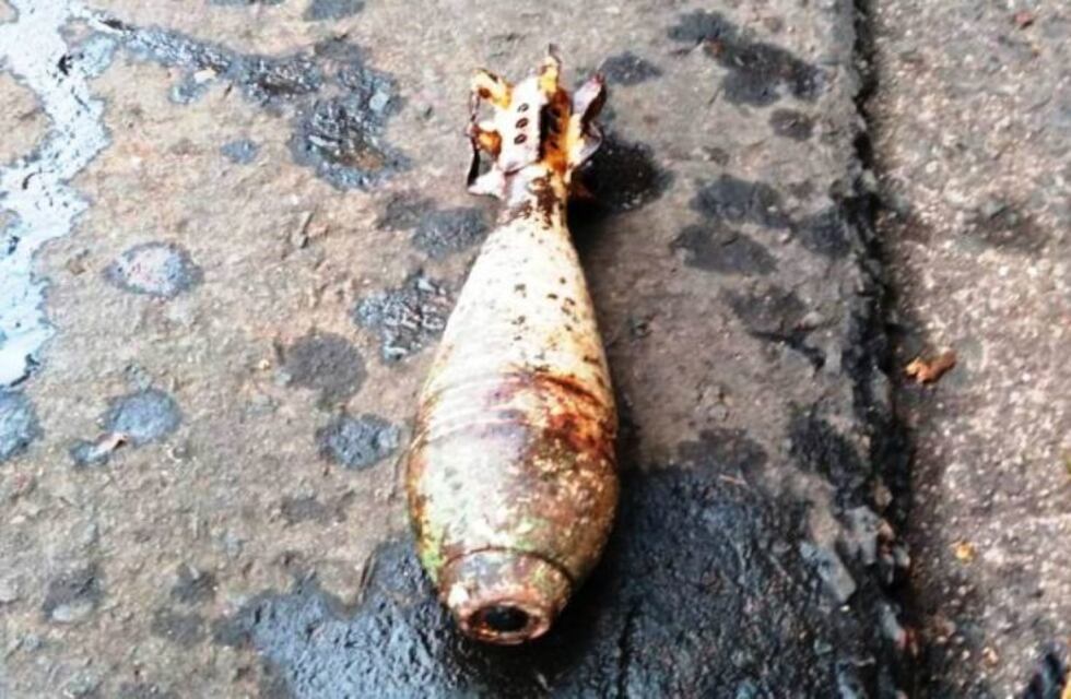 Obreros hallaron un mortero cuando cavaban en Posadas