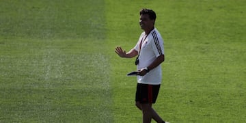 El espectacular gol de Marcelo Gallardo en el entrenamiento de River\u002E (REUTERS)
