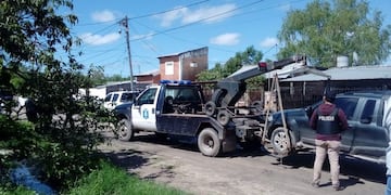 Hubo seis detenidos, secuestros de vehículos y motos en el lugar