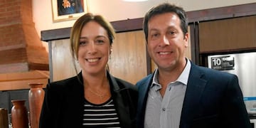 Arturo Rojas junto a la Gobernadora Maria Eugenia Vidal