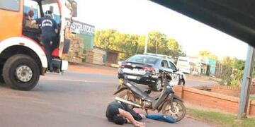 El herido fue trasladado al hospital Samic\u002E