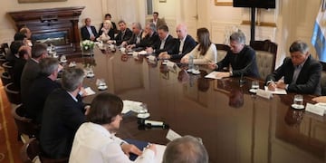 Mauricio Macri y los gobernadores\u002E (Clarín)