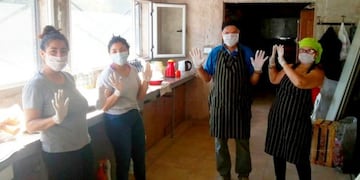 Un merendero que sigue trabajando en tiempos de cuarentena (Facebook)