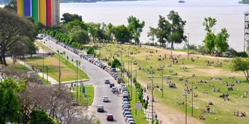 Día para parquecito en Rosario.