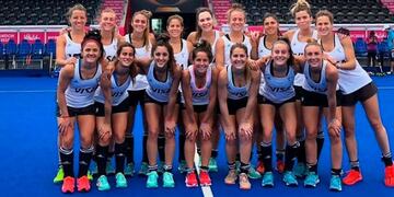 Las Leonas ajustan detalles para el debut mundialista en Londres\u002E