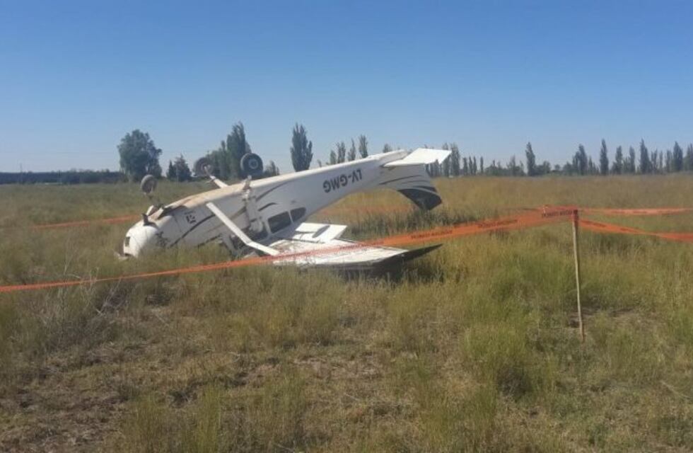 Se estrelló una avioneta en San Rafael