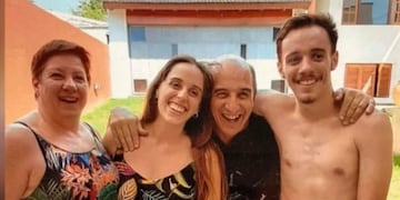 Ariel Tondo y su familia