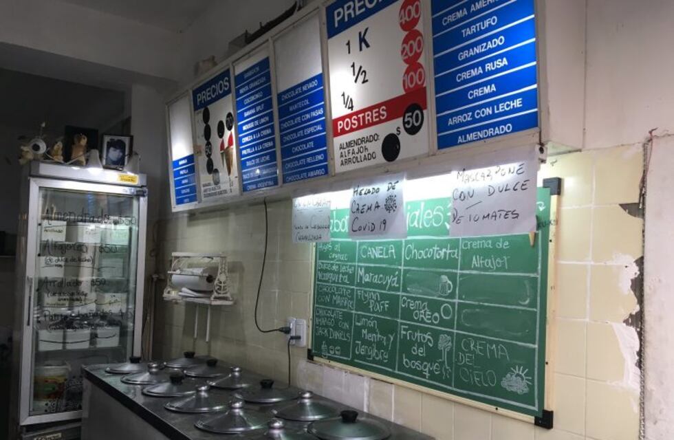 "Crema covid", el nuevo gusto de una heladería platense