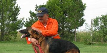 El binomio que participó de la búsqueda\u002E (Foto: La Voz)