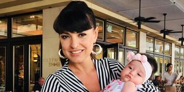 Andrea Estévez compartió una tierna postal de su hija tomando mate, ¡y está enorme! (Foto: Instagram/ @estevezandrea)