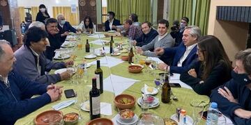 Evo Morales y Alberto Fernández, en La Quiaca, Jujuy