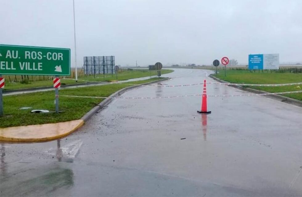 Bell Ville: sigue cortado el acceso norte por la presencia de agua en la calzada