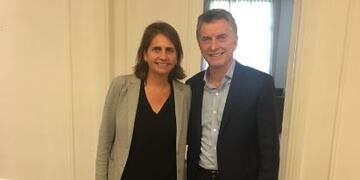La científica del Conicet se reunió con Macri en Olivos\u002E (TW/MarinaSimian)