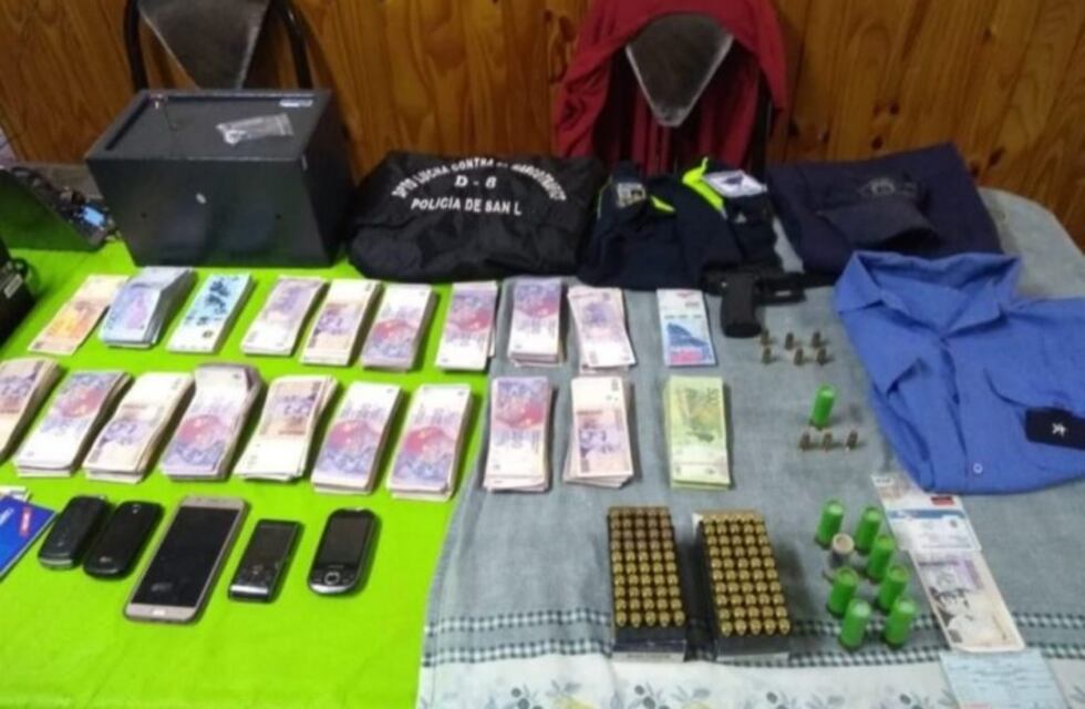 Desbarataron una banda narco que era liderada por dos policías en San Luis