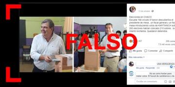 Cadena viral en WhatsApp: es falso el mensaje sobre fraude en las elecciones de Chaco\u002E (Reverso)