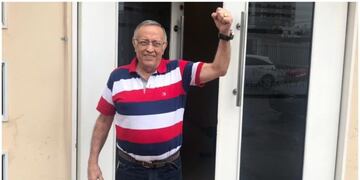 Jacinto Sampayo en las puertas del Juzgado Federal Nº 1 de Resistencia tras conocer el fallo\u002E