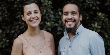 Sofía y Diego se casaron por la web