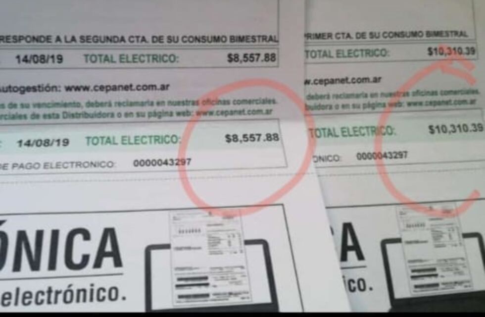 Punta Alta: " Me llegó la boleta de luz con más de 18 mil pesos, es una locura"