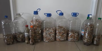 Se juntaron más de 10 mil collillas de los afluentes de Carlos Paz\u002E