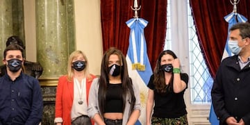 Luz Aimé Díaz en el Congreso de la Nación (Web)