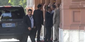 DYN05, BUENOS AIRES 26/01/2017, EL SECRETARIO GENERAL DE LA PRESIDENCIA, FERNANDO DE ANDREIS, ENCABEZABA LA REUNIu00d3N CON LA DIRIGENCIA DE LA AFA, PARA ABORDAR LA RESCISIu00d3N DEL CONTRATO DEL PROGRAMA Fu00daTBOL PARA TODOS (FPT) ASu00cd COMO LA FUTURA TELEVISACIu00d3N D