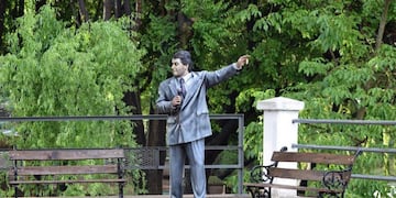 La estatua de Gary en Amboy.