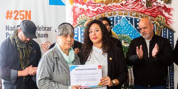 María Salamanca, mujer Selk´nam, manifestó: "duele aceptar que esto haya pasado con mi pueblo. Sin embargo acá estamos presentes”.