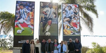 Homenaje a Burruchaga, Medina Bello y Lisandro Martínez