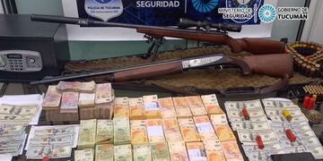 Los Pocitos: allanaron una vivienda y secuestraron armas de fuego y cartuchos