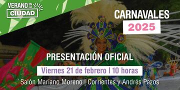 La presentación del los carnavales de Paraná.