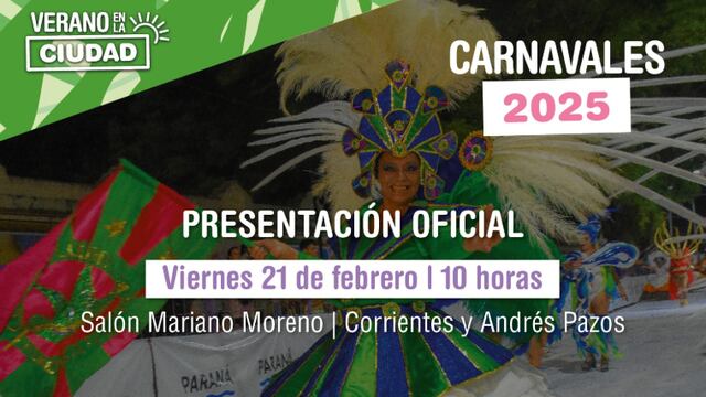 La presentación del los carnavales de Paraná.