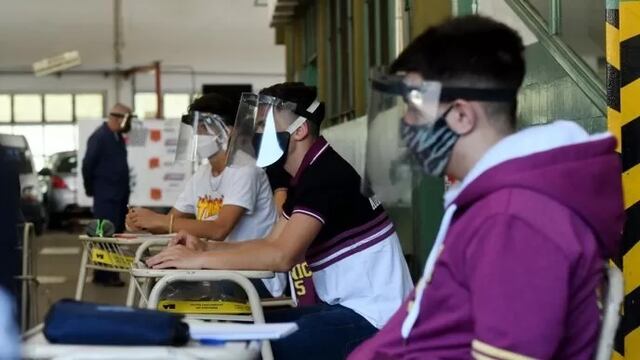 Clases presenciales (Gentileza Clarín)