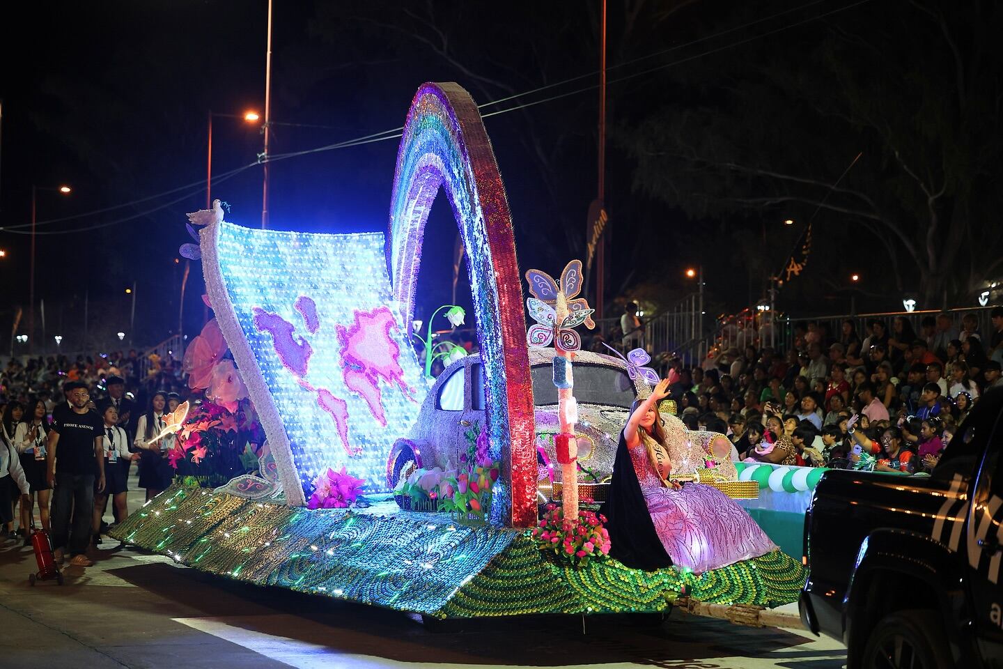 El Colegio "Nuestra Señora del Huerto" de la capital jujeña obtuvo el primer premio en la categoría Carrozas.