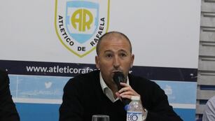 El presidente de Atlético de Rafaela, Diego Kurganoff
