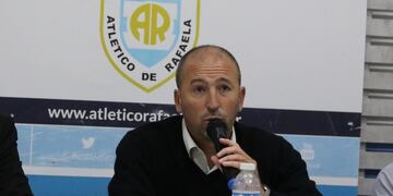 El presidente de Atlético de Rafaela, Diego Kurganoff