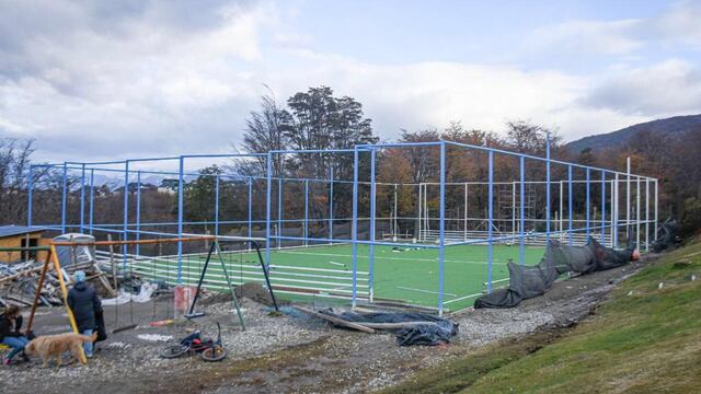 Avance en la obra del Playón Deportivo del Espacio CUCAI