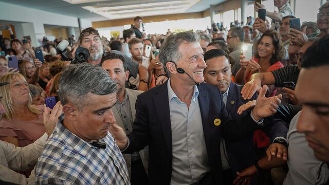 El expresidente Mauricio Macri en un acto en Mar del Plata en el mes de enero. Foto: Archivo.
