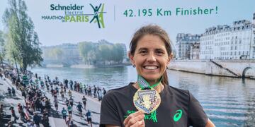 Eugenia Pastre, runner de Viale estuvo presente en Paris.