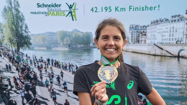 Eugenia Pastre, runner de Viale estuvo presente en Paris.