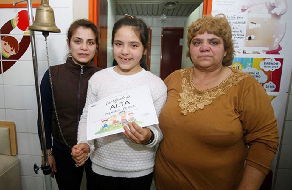 El Notti está de fiesta: Milagros le ganó a la leucemia