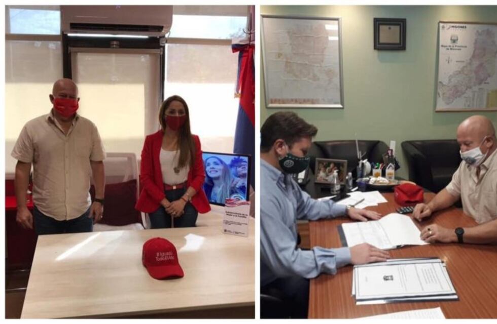 Filippa estuvo en Posadas para realizar gestiones para el municipio