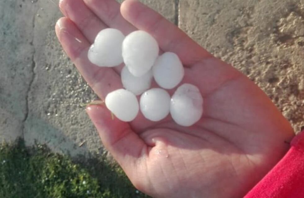 Precipitó granizo en distritos de Alvear y San Rafael