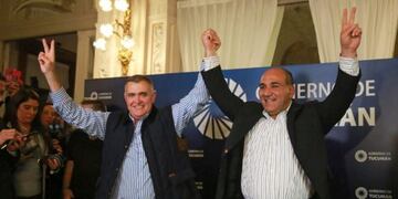 Juan Manzur junto a su vice festejó el triunfo en Tucumán\u002E