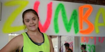 Luciana Peralta, primera instructora cordobesa con Síndrome de Down de Zumba\u002E