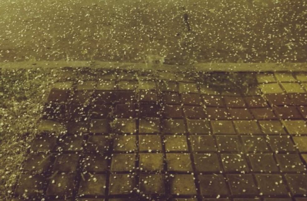 Se cumplió el pronóstico y una terrible granizada azotó Rosario