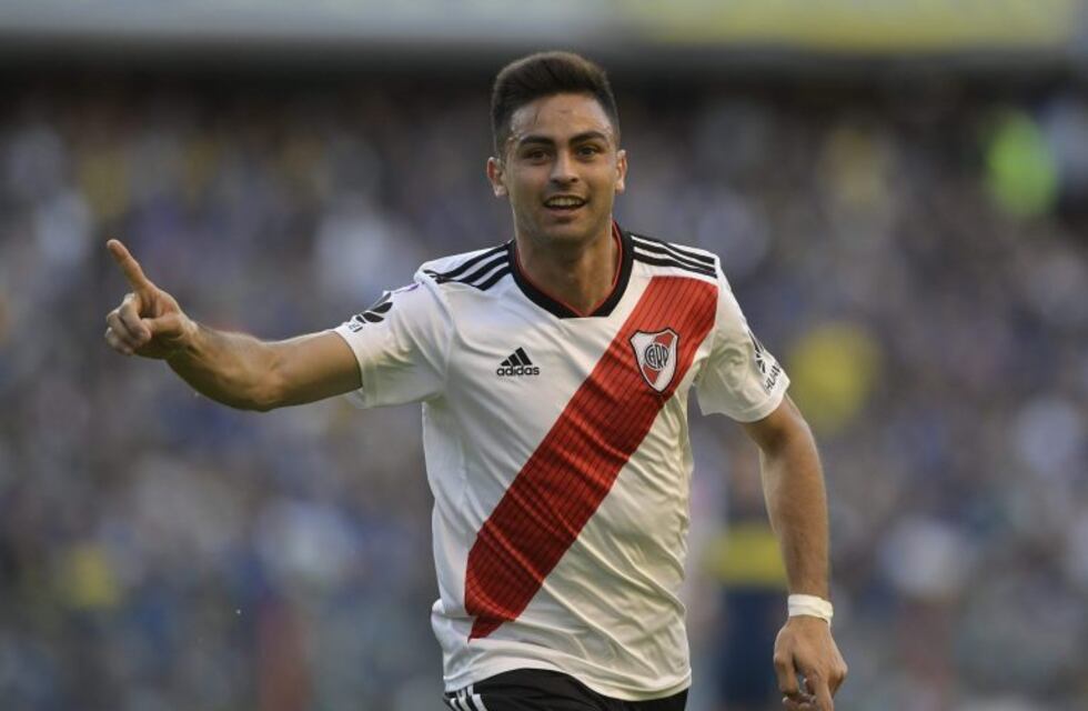"Pity" Martínez abandonó la práctica de River por un cuadro gripal