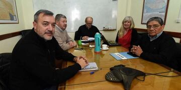 Reunion paritaria de ATE y UPCN en el ministerio de Economía\u002E Foto: Marcelo Ochoa