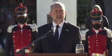 Perotti hizo una analogía entre el esfuerzo emancipador de 1810 con la lucha actual contra el coronavirus\u002E (Captura de pantalla)